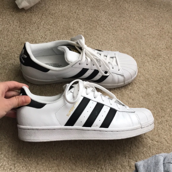 Like New Adidas Superstar Sneakers - Picture 2 of 5